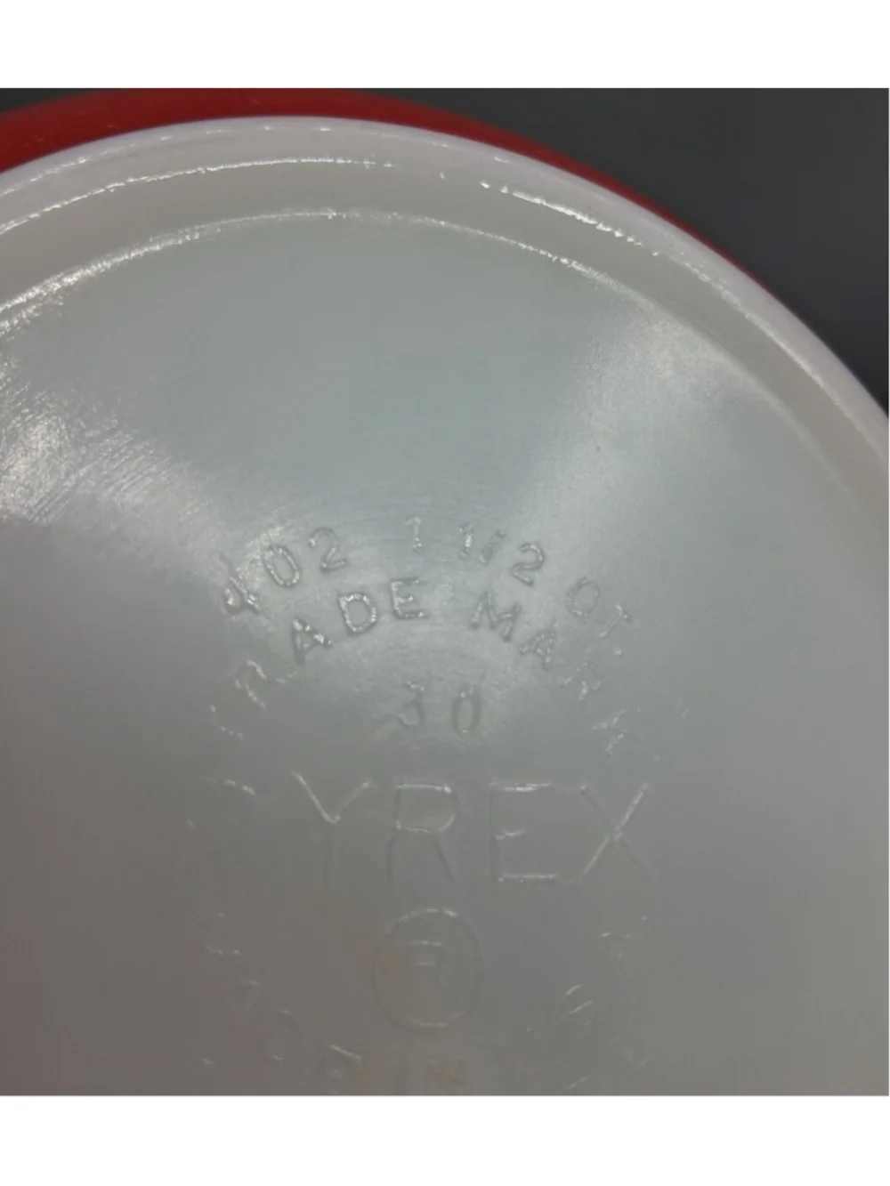 Vintage MCM Pyrex USA Nesting Mixing Bowl Set x4 Primary Colors 401 402 403 404 - Picture 10 of 12